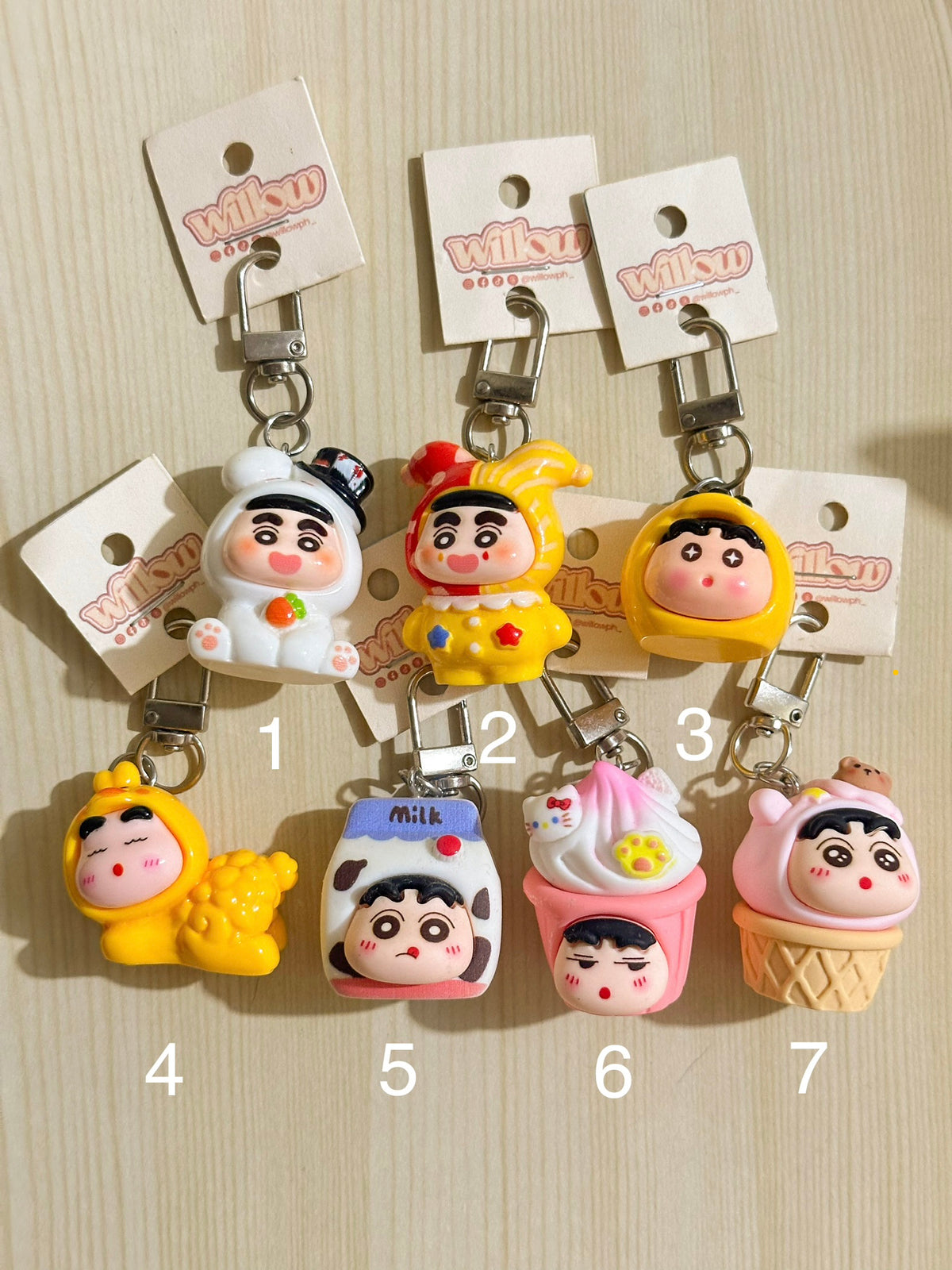 Shin-chan Trinket Keychains