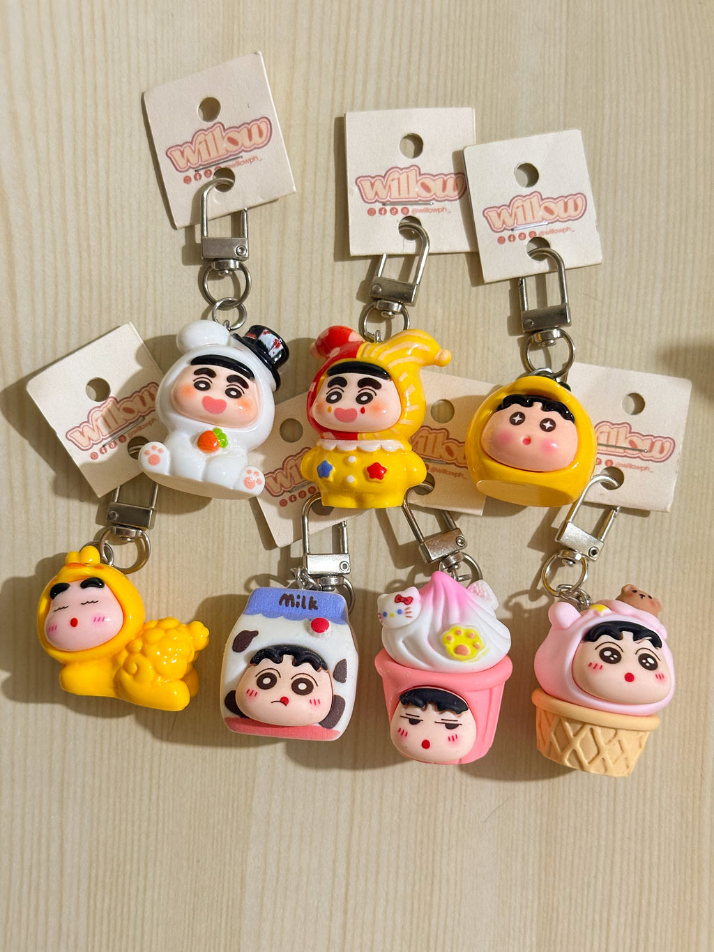 Shin-chan Trinket Keychains