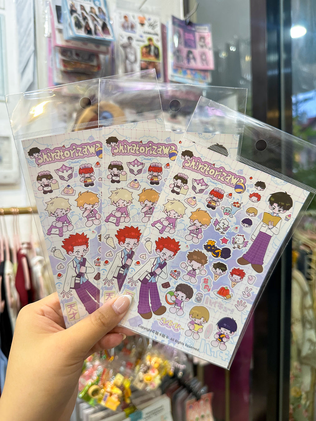 Anime Sticker Sheet (1 Sheet)